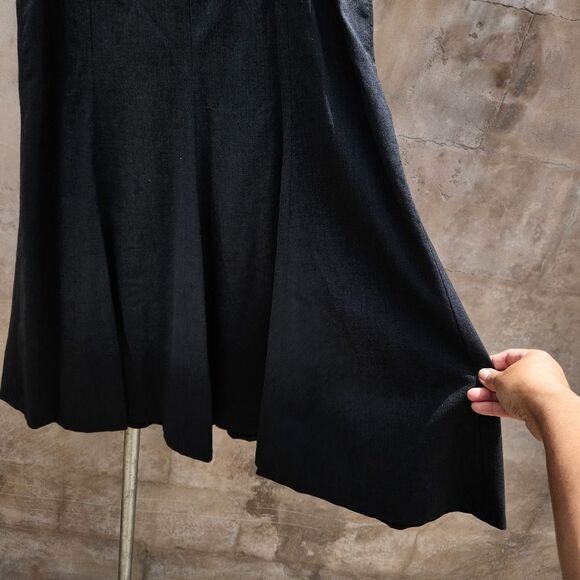 Lafayette 148 new york black wool blend black skirt - Picture 2 of 6